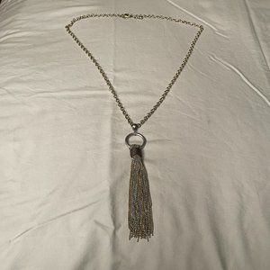 Silver Tassel Necklace
